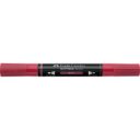 Akril marker kétvégű MULTIMARK 433 Faber-Castell piros bogyó