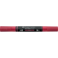 Akril marker kétvégű MULTIMARK 433 Faber-Castell piros bogyó Dekormarker Faber - Castell