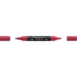 Akril marker kétvégű MULTIMARK 433 Faber-Castell piros bogyó Dekormarker Faber - Castell