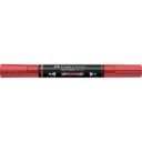 Akril marker kétvégű MULTIMARK 296 Faber-Castell metál piros