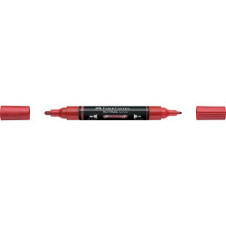 Akril marker kétvégű MULTIMARK 296 Faber-Castell metál piros Dekormarker Faber - Castell