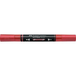 Akril marker kétvégű MULTIMARK 296 Faber-Castell metál piros Dekormarker Faber - Castell