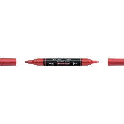 Akril marker kétvégű MULTIMARK 296 Faber-Castell metál piros Dekormarker Faber - Castell