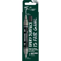 Tükör effekt marker kétvégű MULTIMARK 551 Faber-Castell króm bliszteres Dekormarker Faber - Castell