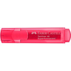 Szövegkiemelő 1-5mm vágott hegyű Faber-Castell 46 fluoreszkáló piros Szövegkiemelő Faber - Castell