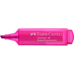 Szövegkiemelő 1-5mm vágott hegyű Faber-Castell 46 fluoreszkáló rózsaszín Szövegkiemelő Faber - Castell