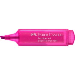 Szövegkiemelő 1-5mm vágott hegyű Faber-Castell 46 fluoreszkáló rózsaszín Szövegkiemelő Faber - Castell