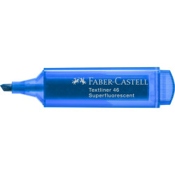 Szövegkiemelő 1-5mm vágott hegyű Faber-Castell 46 fluoreszkáló kék Szövegkiemelő Faber - Castell