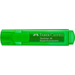 Szövegkiemelő 1-5mm vágott hegyű Faber-Castell 46 fluoreszkáló zöld Szövegkiemelő Faber - Castell