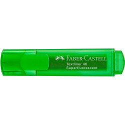 Szövegkiemelő 1-5mm vágott hegyű Faber-Castell 46 fluoreszkáló zöld Szövegkiemelő Faber - Castell