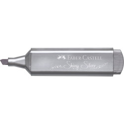 Szövegkiemelő 1-5mm vágott hegyű Faber-Castell 46 metál ezüst Szövegkiemelő Faber - Castell