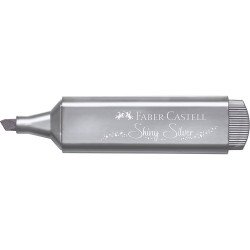 Szövegkiemelő 1-5mm vágott hegyű Faber-Castell 46 metál ezüst Szövegkiemelő Faber - Castell