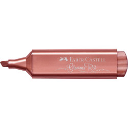 Szövegkiemelő 1-5mm vágott hegyű Faber-Castell 46 metál piros Szövegkiemelő Faber - Castell