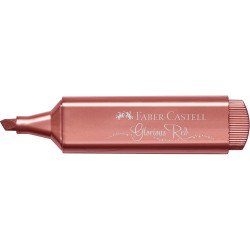 Szövegkiemelő 1-5mm vágott hegyű Faber-Castell 46 metál piros Szövegkiemelő Faber - Castell