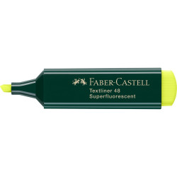 Szövegkiemelő 1-5mm vágott hegyű Faber-Castell 48 fluoreszkáló sárga Szövegkiemelő Faber - Castell
