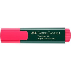 Szövegkiemelő 1-5mm vágott hegyű Faber-Castell 48 fluoreszkáló piros Szövegkiemelő Faber - Castell