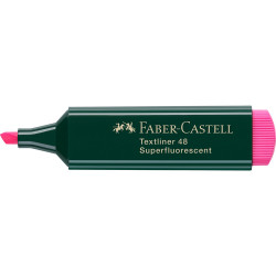 Szövegkiemelő 1-5mm vágott hegyű Faber-Castell 48 fluoreszkáló rózsaszín Szövegkiemelő Faber - Castell