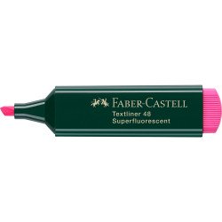 Szövegkiemelő 1-5mm vágott hegyű Faber-Castell 48 fluoreszkáló rózsaszín Szövegkiemelő Faber - Castell