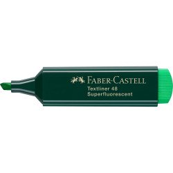 Szövegkiemelő 1-5mm vágott hegyű Faber-Castell 48 fluoreszkáló zöld Szövegkiemelő Faber - Castell