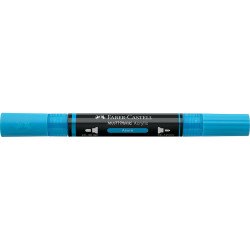 Akril marker kétvégű MULTIMARK 448 Faber-Castell azúrkék Dekormarker Faber - Castell