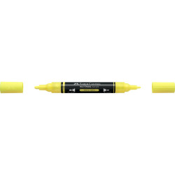 Akril marker kétvégű MULTIMARK 256 Faber-Castell neon sárga Dekormarker Faber - Castell
