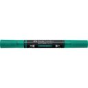 Akril marker kétvégű MULTIMARK 358 Faber-Castell smaragdzöld
