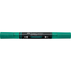 Akril marker kétvégű MULTIMARK 358 Faber-Castell smaragdzöld Dekormarker Faber - Castell