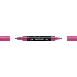 Akril marker kétvégű MULTIMARK 290 Faber-Castell metál rózsaszín Dekormarker Faber - Castell