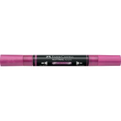 Akril marker kétvégű MULTIMARK 290 Faber-Castell metál rózsaszín Dekormarker Faber - Castell