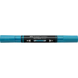 Akril marker kétvégű MULTIMARK 292 Faber-Castell metál kék Dekormarker Faber - Castell