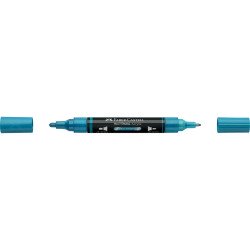 Akril marker kétvégű MULTIMARK 292 Faber-Castell metál kék Dekormarker Faber - Castell