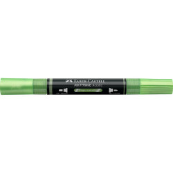 Akril marker kétvégű MULTIMARK 298 Faber-Castell metál zsályazöld Dekormarker Faber - Castell