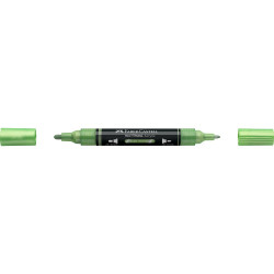 Akril marker kétvégű MULTIMARK 298 Faber-Castell metál zsályazöld Dekormarker Faber - Castell