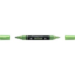 Akril marker kétvégű MULTIMARK 298 Faber-Castell metál zsályazöld Dekormarker Faber - Castell