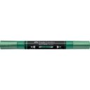 Akril marker kétvégű MULTIMARK 295 Faber-Castell metál zöld