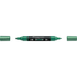 Akril marker kétvégű MULTIMARK 295 Faber-Castell metál zöld Dekormarker Faber - Castell