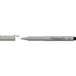 Rostirón, tűfilc 0,1mm ECCO PIGMENT Faber-Castell fekete Tűfilc Faber - Castell