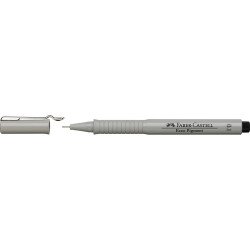 Rostirón, tűfilc 0,1mm ECCO PIGMENT Faber-Castell fekete Tűfilc Faber - Castell