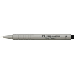 Rostirón, tűfilc 0,3mm ECCO PIGMENT Faber-Castell fekete Tűfilc Faber - Castell