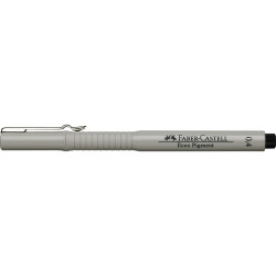 Rostirón, tűfilc 0,4mm ECCO PIGMENT Faber-Castell fekete Tűfilc Faber - Castell