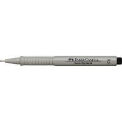 Rostirón, tűfilc 0,5mm ECCO PIGMENT Faber-Castell fekete Tűfilc Faber - Castell