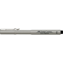 Rostirón, tűfilc 0,6mm ECCO PIGMENT Faber-Castell fekete Tűfilc Faber - Castell