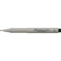 Rostirón, tűfilc 0,7mm ECCO PIGMENT Faber-Castell fekete Tűfilc Faber - Castell