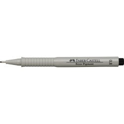 Rostirón, tűfilc 0,8mm ECCO PIGMENT Faber-Castell fekete Tűfilc Faber - Castell