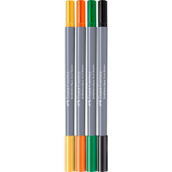Rostirón, filctoll készlet akvarell kétvégű GOLDFABER AQUA Trópusi tukán Faber-Castell 4klf. szín Filctoll Faber - Castell