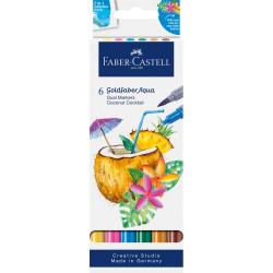 Rostirón, filctoll készlet akvarell kétvégű GOLDFABER AQUA Kókuszos koktél Faber-Castell 4klf. szín Filctoll Faber - Castell
