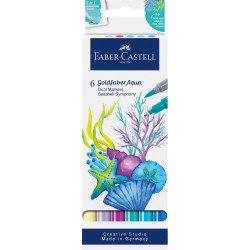 Rostirón, filctoll készlet akvarell kétvégű GOLDFABER AQUA Kagyló szimfónia Faber-Castell 4klf. szín Filctoll Faber - Castell