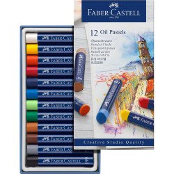 Olajpasztell kréta készlet hengeres test CREATIVE STUDIO Faber-Castell 12klf.szín Kréta Faber - Castell
