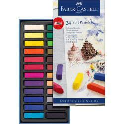 Porpasztell kréta készlet mini puha CREATIVE STUDIO Faber-Castell 24klf.szín Kréta Faber - Castell