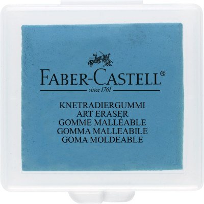 Gyurmaradír műanyag dobozban vegyes színben Faber-Castell sárga,piros,kék